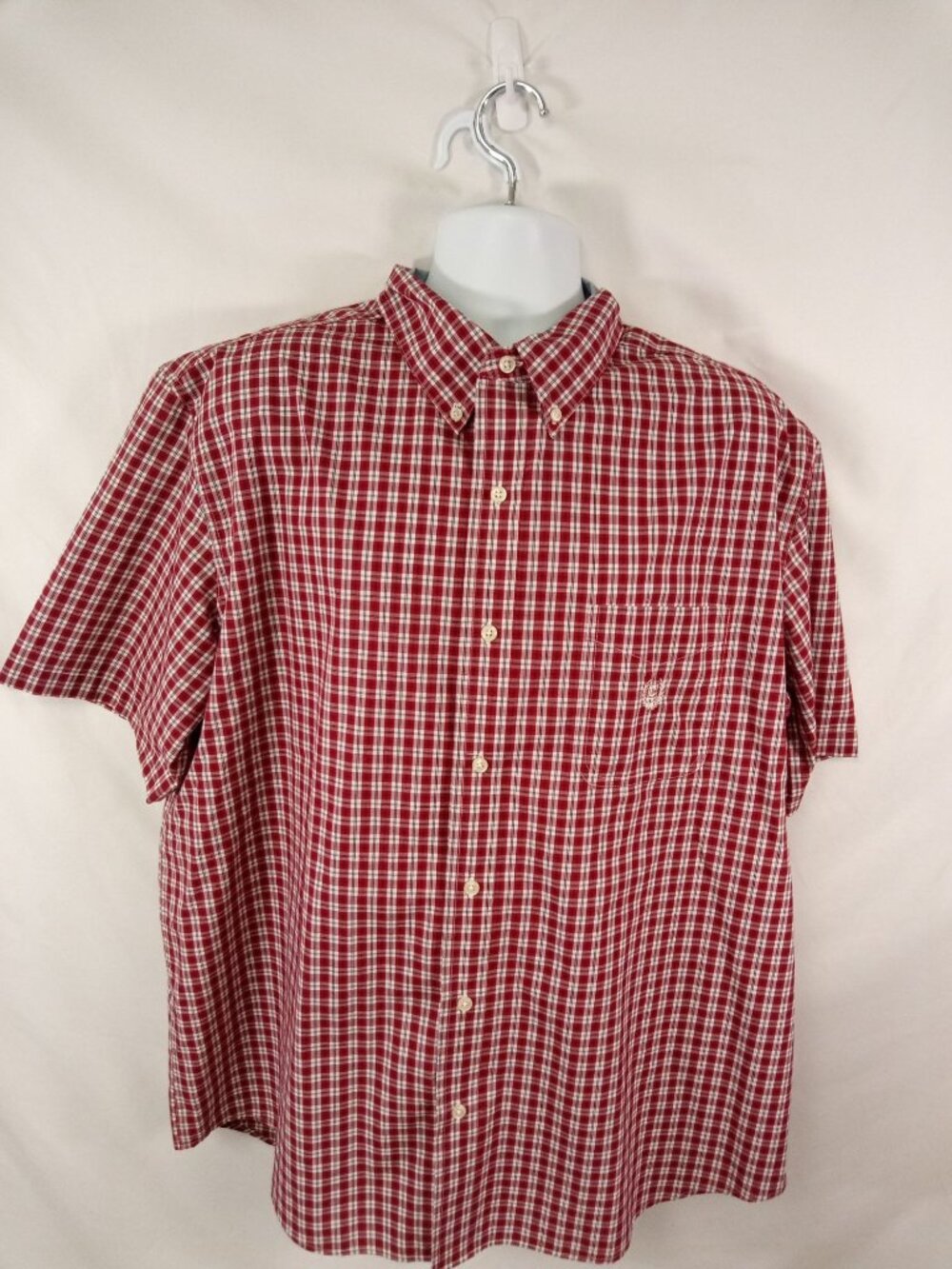 Chaps Men's Red Button Down Shirt Sz. XL
